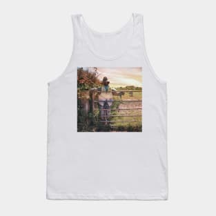 Autumn Farm Scarecrow design Tank Top